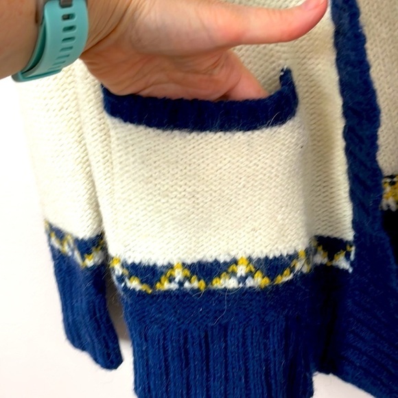 American Eagle Argyle Chunky Knit Cardigan Size: Small Petite - Picture 2 of 10